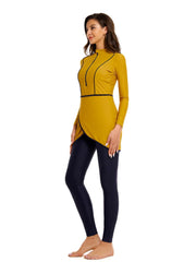 Solid Modest Burkini Swimwear 3-Piece Set – Oceana