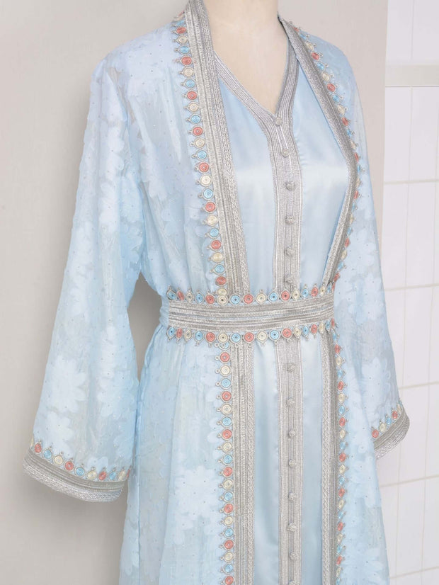 Fresh Lace Abaya 3 Piece Set