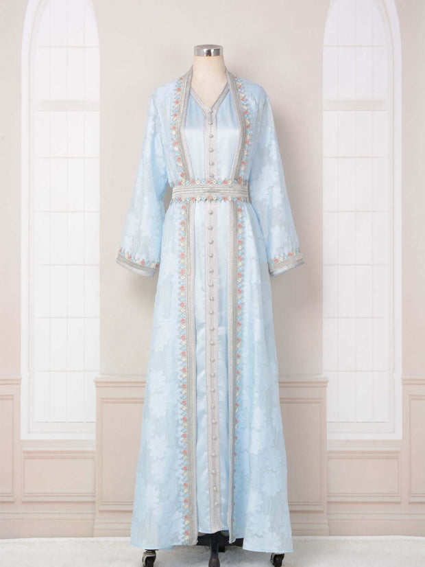 Fresh Lace Abaya 3 Piece Set