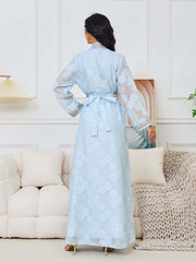 Fresh Lace Abaya 3 Piece Set