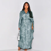 Chiffon Open Front Butterfly Abaya Dress