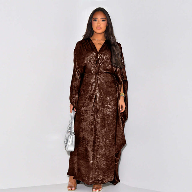 Chiffon Open Front Butterfly Abaya Dress