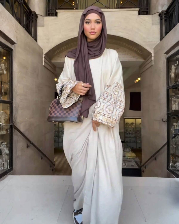 Luxury Bubble Sleeve Bohemian Abaya