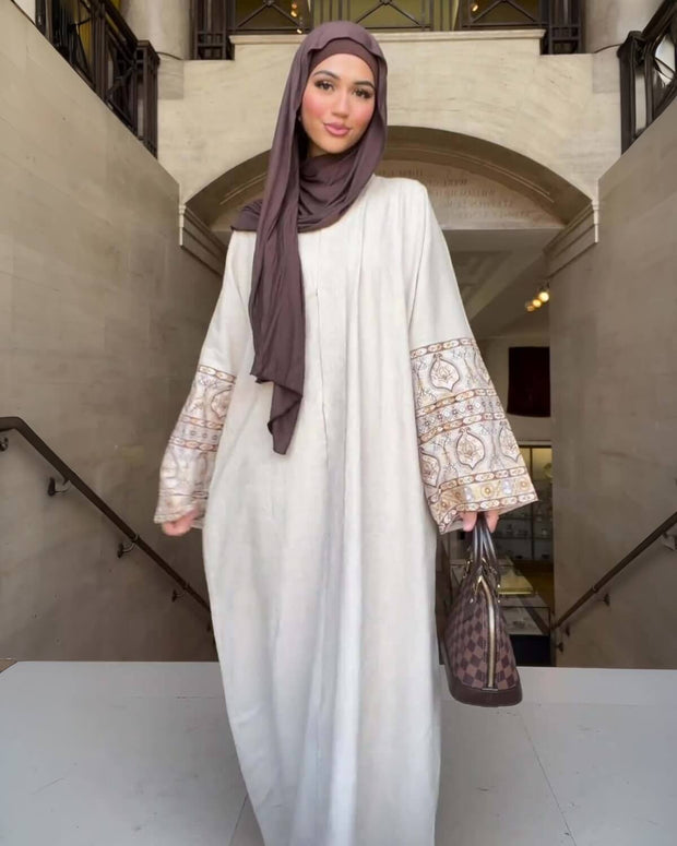 Luxury Bubble Sleeve Bohemian Abaya