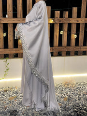 Satin Abaya Set 2 Pieces Inner Dress