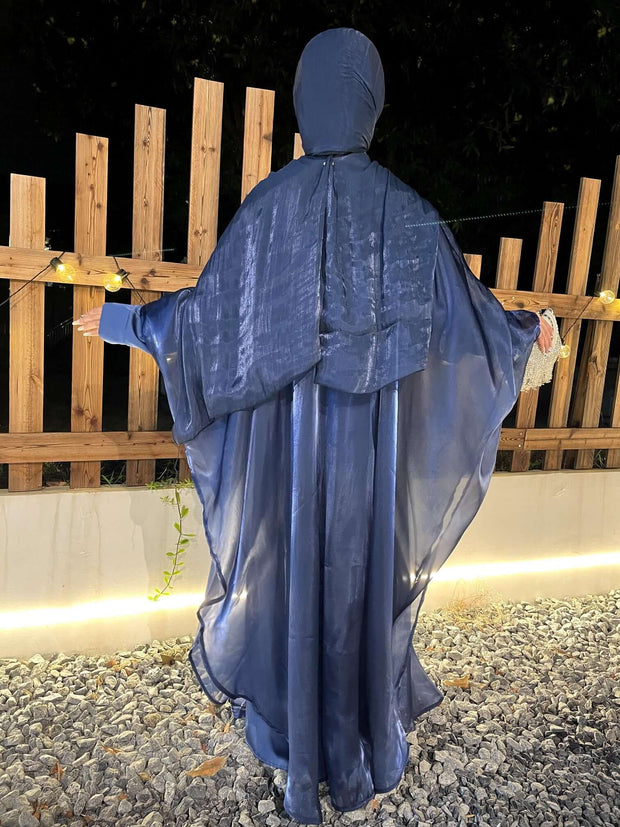 Solid Color Organza Minimalist Abaya Sets