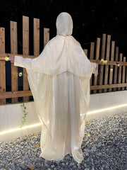 Solid Color Organza Minimalist Abaya Sets