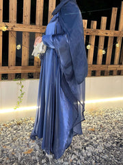 Solid Color Organza Minimalist Abaya Sets
