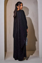 Shiny Rhinestone Butterfly Abaya