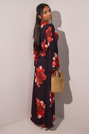 Modest Summer Floral Maxi Dress – Solena