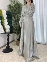 Luxury Elegant Pearl Abaya 5-Piece Set