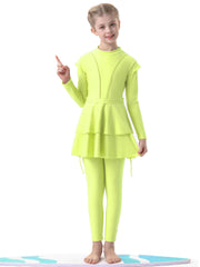 Girls' Modest Burkini Swimwear 3-Piece Set Swimsuits – Purity