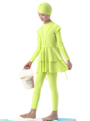 Girls' Modest Burkini Swimwear 3-Piece Set Swimsuits – Purity