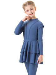 Girls' Modest Burkini Swimwear 3-Piece Set Swimsuits – Purity