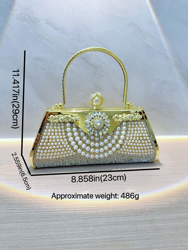 Diamond-encrusted Pearl Handbag
