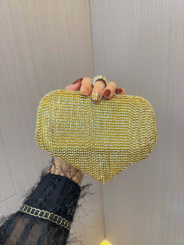 Crystal Tassel Rhinestones Handbag