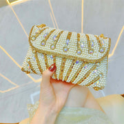 Stylish Pearl Rhinestone Handbag