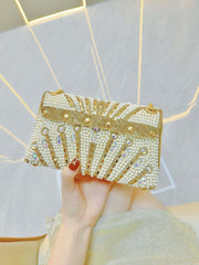 Stylish Pearl Rhinestone Handbag