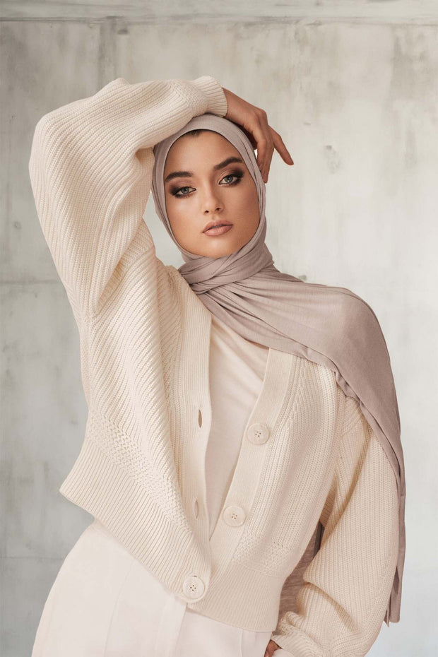 Modal Curled Silk Cotton Hijab