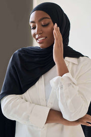 Modal Curled Silk Cotton Hijab