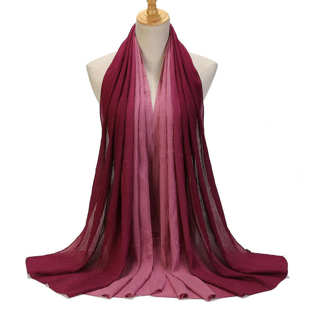 Color Blocking, Creasing, Gradient Hijab