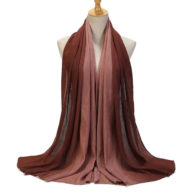 Color Blocking, Creasing, Gradient Hijab