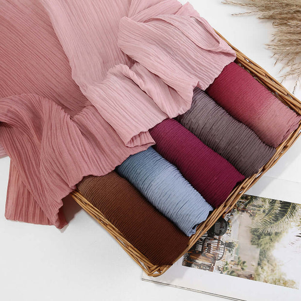 Color Blocking, Creasing, Gradient Hijab