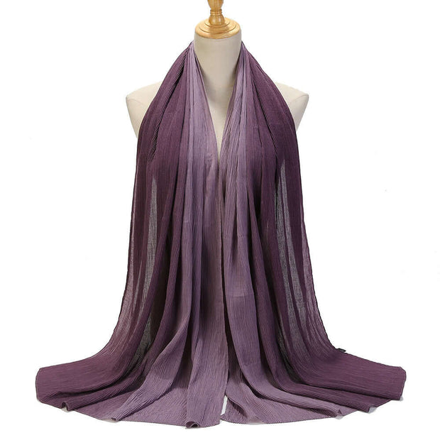 Color Blocking, Creasing, Gradient Hijab