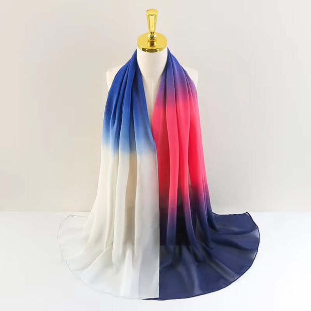 Gradient Color Chiffon Hijab