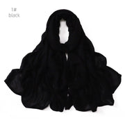 Cotton Hemp Wide Edge Modal Monochrome Hijab
