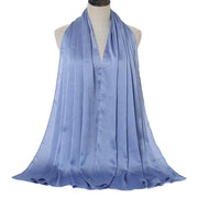 Natural Wrinkled Monochrome Hijab