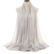 Natural Wrinkled Monochrome Hijab