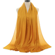 Natural Wrinkled Monochrome Hijab