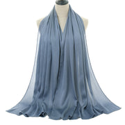 Natural Wrinkled Monochrome Hijab
