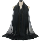 Natural Wrinkled Monochrome Hijab