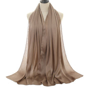Natural Wrinkled Monochrome Hijab