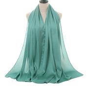 Natural Wrinkled Monochrome Hijab