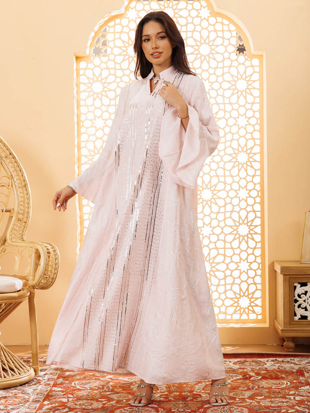 Elegant Beaded Embroidered Kaftan