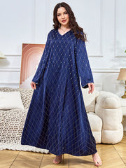 Elegant Studded Rhinestone Kaftan