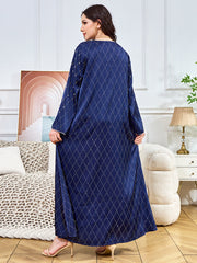 Elegant Studded Rhinestone Kaftan