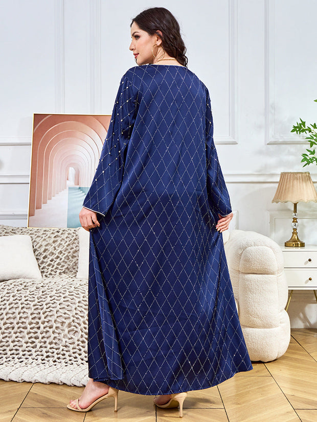 Elegant Studded Rhinestone Kaftan