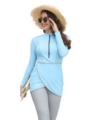 Solid Modest Burkini Swimwear 3-Piece Set – Oceana