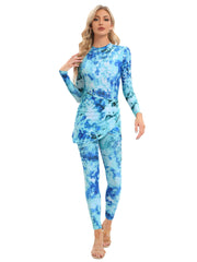 Printed Modest Burkini Swimwear 4-Piece Set – Hydraya