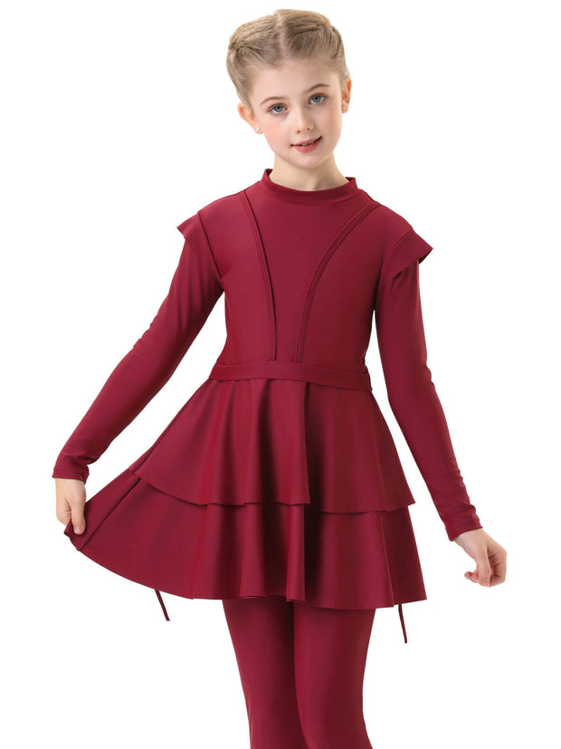 Girls' Modest Burkini Swimwear 3-Piece Set Swimsuits – Purity