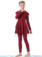 Girls' Modest Burkini Swimwear 3-Piece Set Swimsuits – Purity